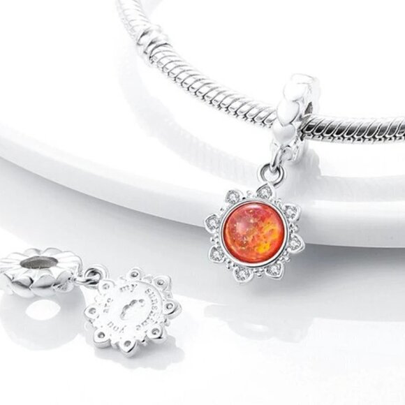 Sterling Silver You Are My Sunshine Dangle Charm - Picture 4 of 5